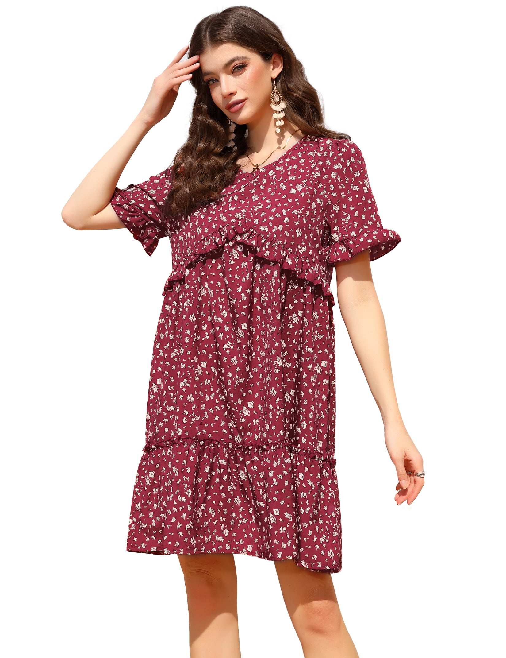 KOJOOIN Women's Plus Size Velvet Dress - Square Neck, Pleated Long Sleeve, Party Dress In Blue, Size XL