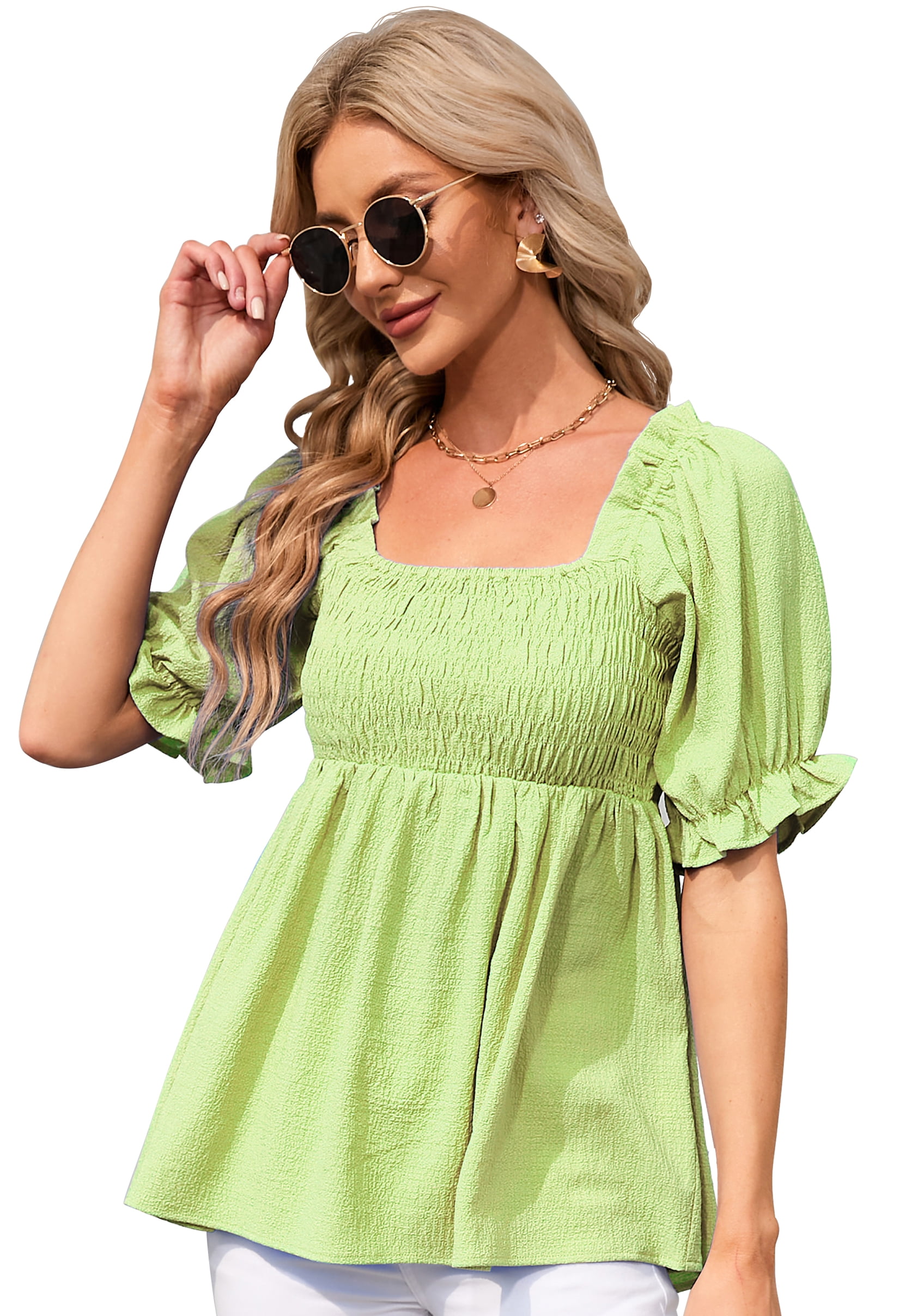 peplum babydoll top