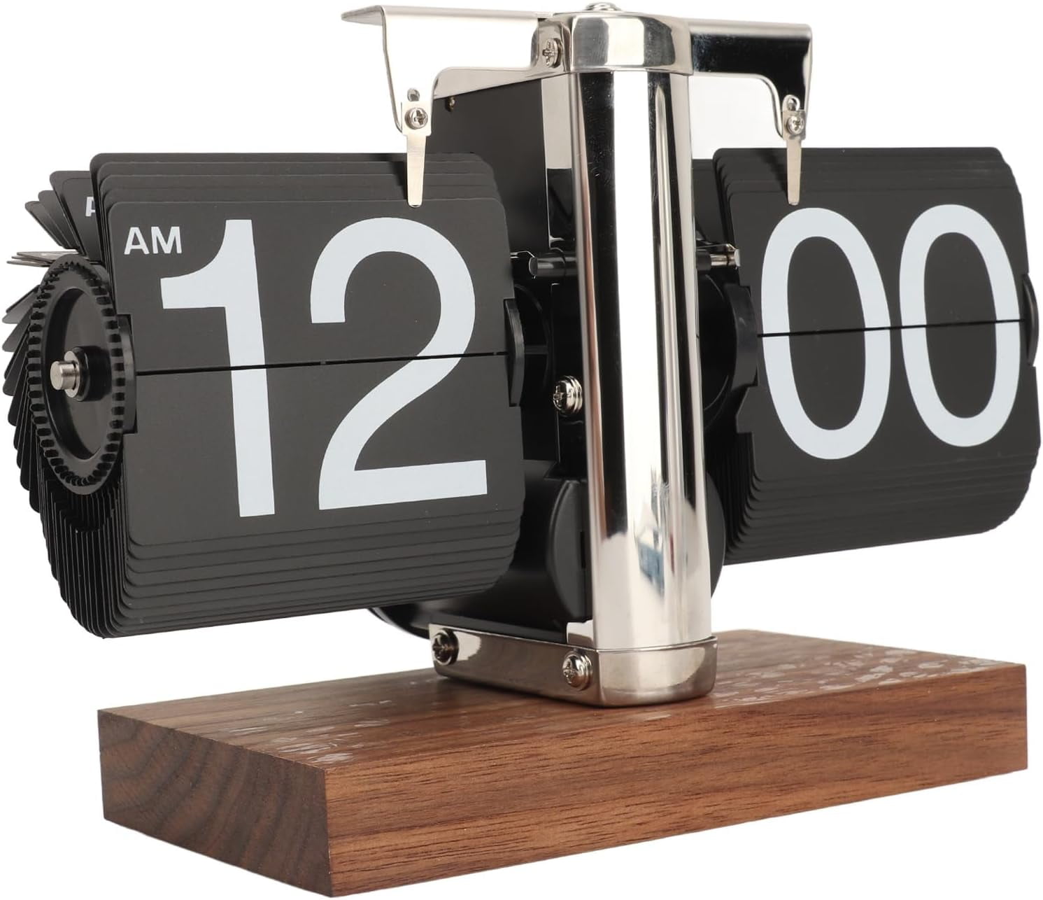 KOKDigital Flip Down Clock, Battery Powered Retro Automatic Page