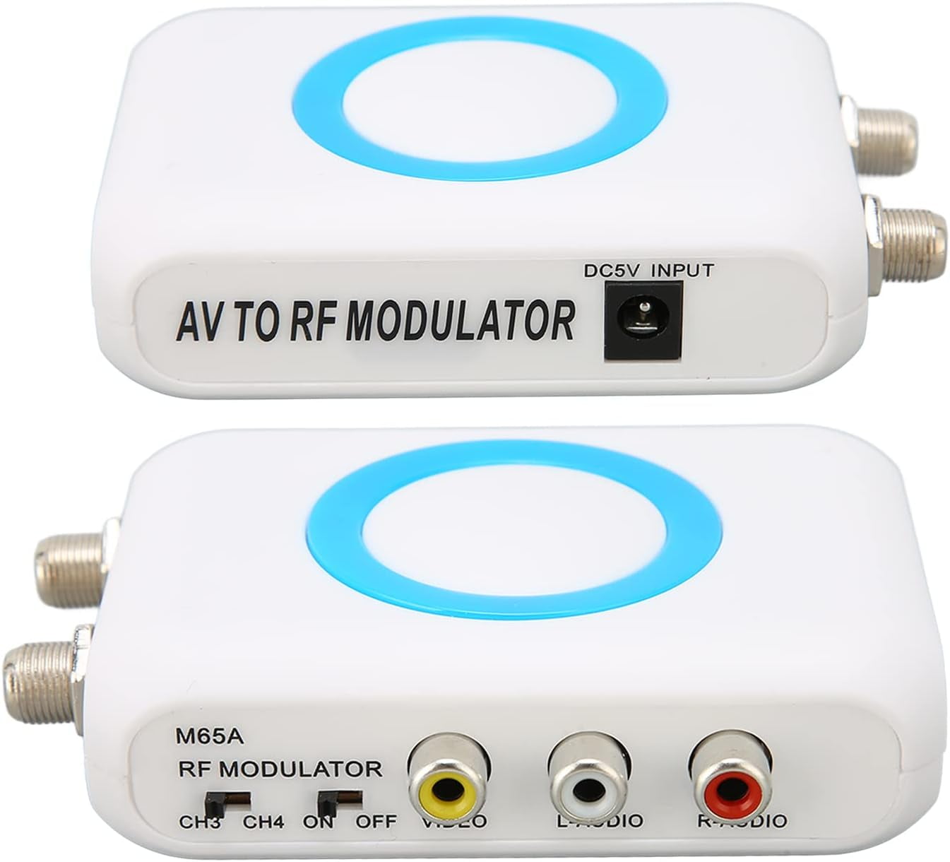 KOKDigital RF Modulator,M65A‑NTSC RF Modulator RCA to RF Modulator RF