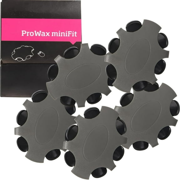 KOKCOOL 5 packs/30 pcs Minifit Prowax Wax Guards Filters for Oticon Hearing Aids, Oticon Hearing Aids Replacement Parts Supplies Cleaning Kit Accessories