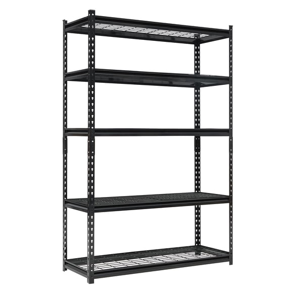 KOKEBREN 5-Tier Garage Shelving Unit Heavy Duty, 47x18x71 Inch, 2,200 Lbs Capacity, Adjustable Metal Storage Shelves, Industrial Storage Racks for Garage