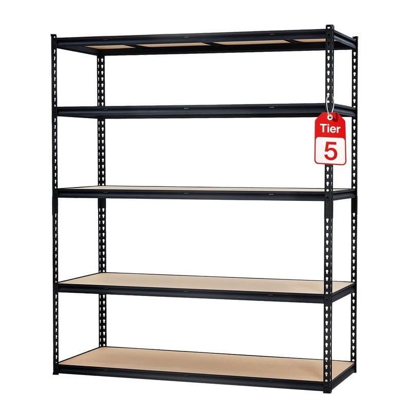 KOKEBREN 60"Wx24"Dx72"H Garage Storage Shelves 5 TierS Heavy Duty Storage Shelving Racks 3000 Lbs Capacity,Metal Adjustable Shelving Unit