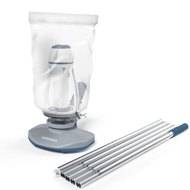 KOKIDO Cordless Rechargeable Pool Spa Vacuum with Extendable Pole, for
