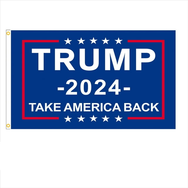 Trump 2024 Flag 3x5 Outdoor Double Sided 1/22 PlyDonald Trump, Red