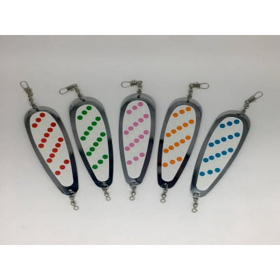 KOKOPROS Kokanee Salmon Fishing Hyperglow Fishing Flashers 5PK