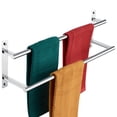 thumbnail image 1 of KOKOSIRI 24 Inch Bathroom Towel Racks Double Towel Bar Bath Towel Holder Towel Hanger Towel Shelf Wall Mount Stainless Steel Polished Chrome B5010CH-L24, 1 of 7