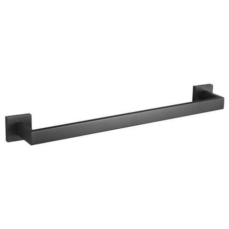 KOKOSIRI 24-Inch Single Towel Bar Bathroom Kitchen Towel Holder Wall Mounted SUS304 Stainless Steel Towel Rack Matte Black B4003BK-L24