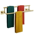 thumbnail image 1 of KOKOSIRI 24-Inch Towel Bars Double Bath Towel Rails Bathroom Holder Racks for Cabinet Kitchen Brushed Gold Stainless Steel B5009BG-L24, 1 of 7