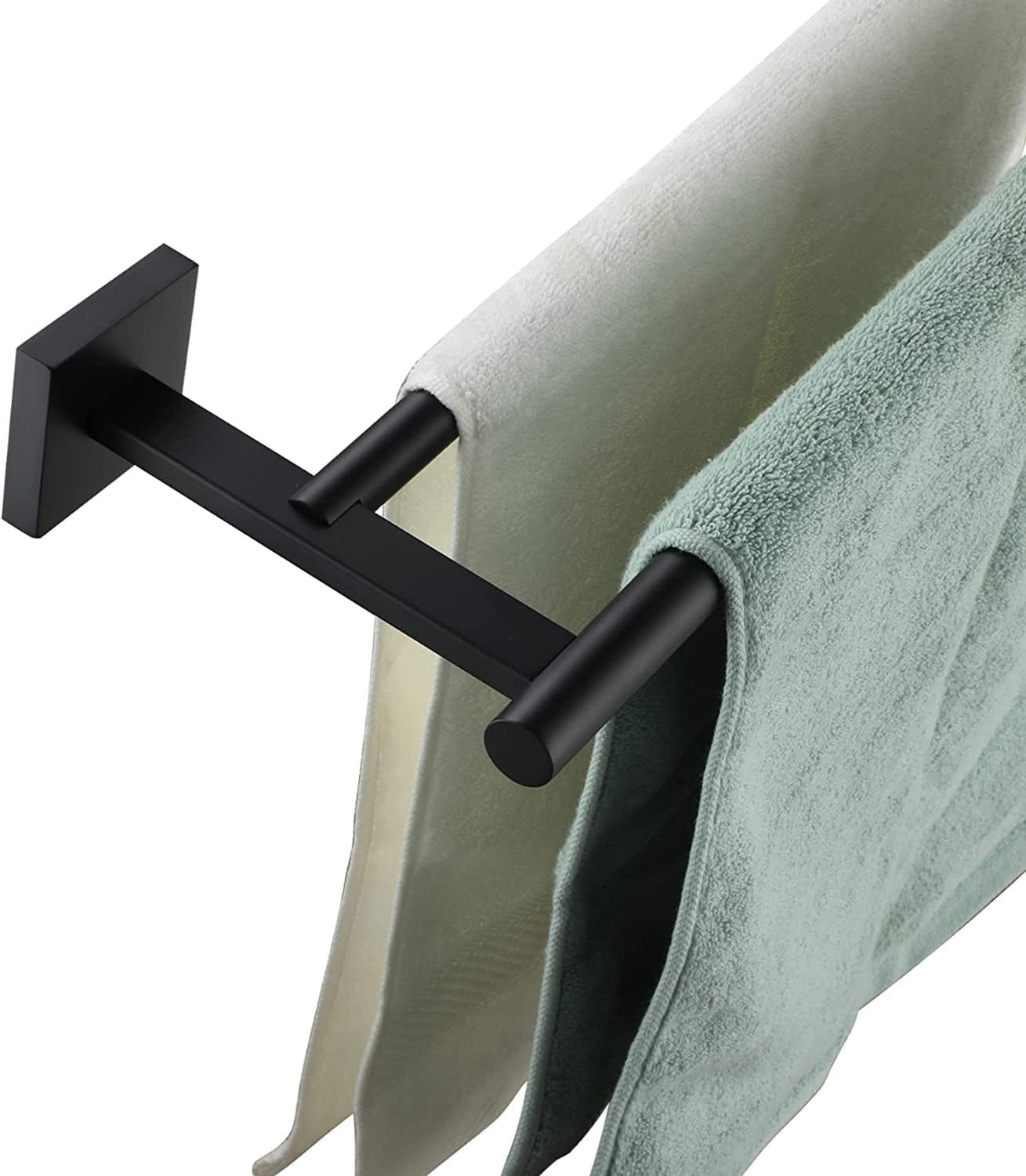 KOKOSIRI 32 Inch Double Towel Bar Bathroom Towel Holder Bath Towel ...