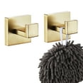 thumbnail image 1 of KOKOSIRI Bath Towel Hook Square Robe Hook Coat Hook Bathroom Kitchen Brushed Gold B1010BG-P2, 1 of 9