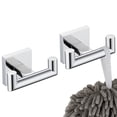 thumbnail image 1 of KOKOSIRI Robe Hook Bathroom Double Towel Coat Hooks for Bath Kitchen Wall Mounted, 2 Pack Chrome Stainless Steel B1015CH-P2, 1 of 7