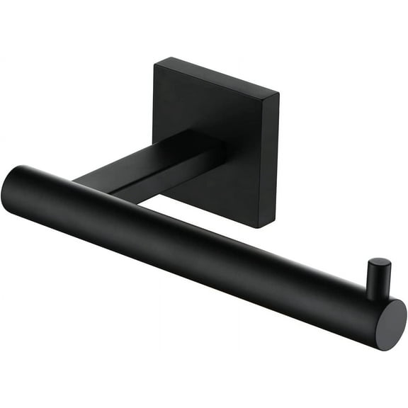 KOKOSIRI Toilet Paper Holder for Bathroom Toilet Roll Holder Hold Mega Rolls Matte Black Stainless Steel B2005BK Matte Black 1