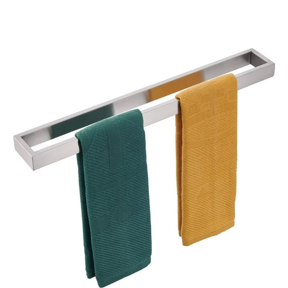 KOKOSIRI Towel Bar Brushed Nickel Bath Towel Hanger Holder 24-Inch Kitchen Rack Stainless Steel for Bathroom Hardware Wall Mount, 1 Pack B4008BR-L24