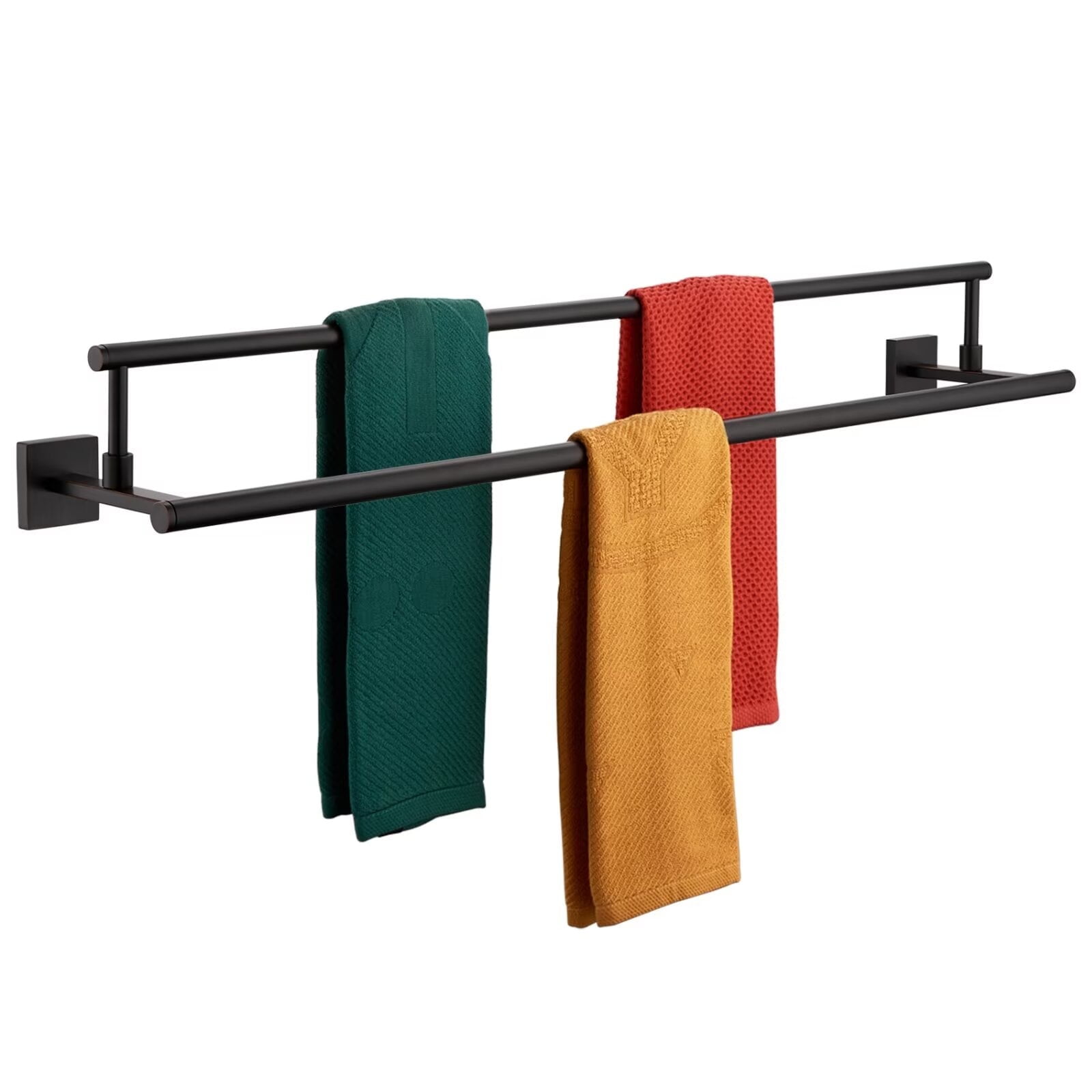 KOKOSIRI Towel Bars 36-Inch Bathroom Towel Holder Oil Rubbed Bronze ...
