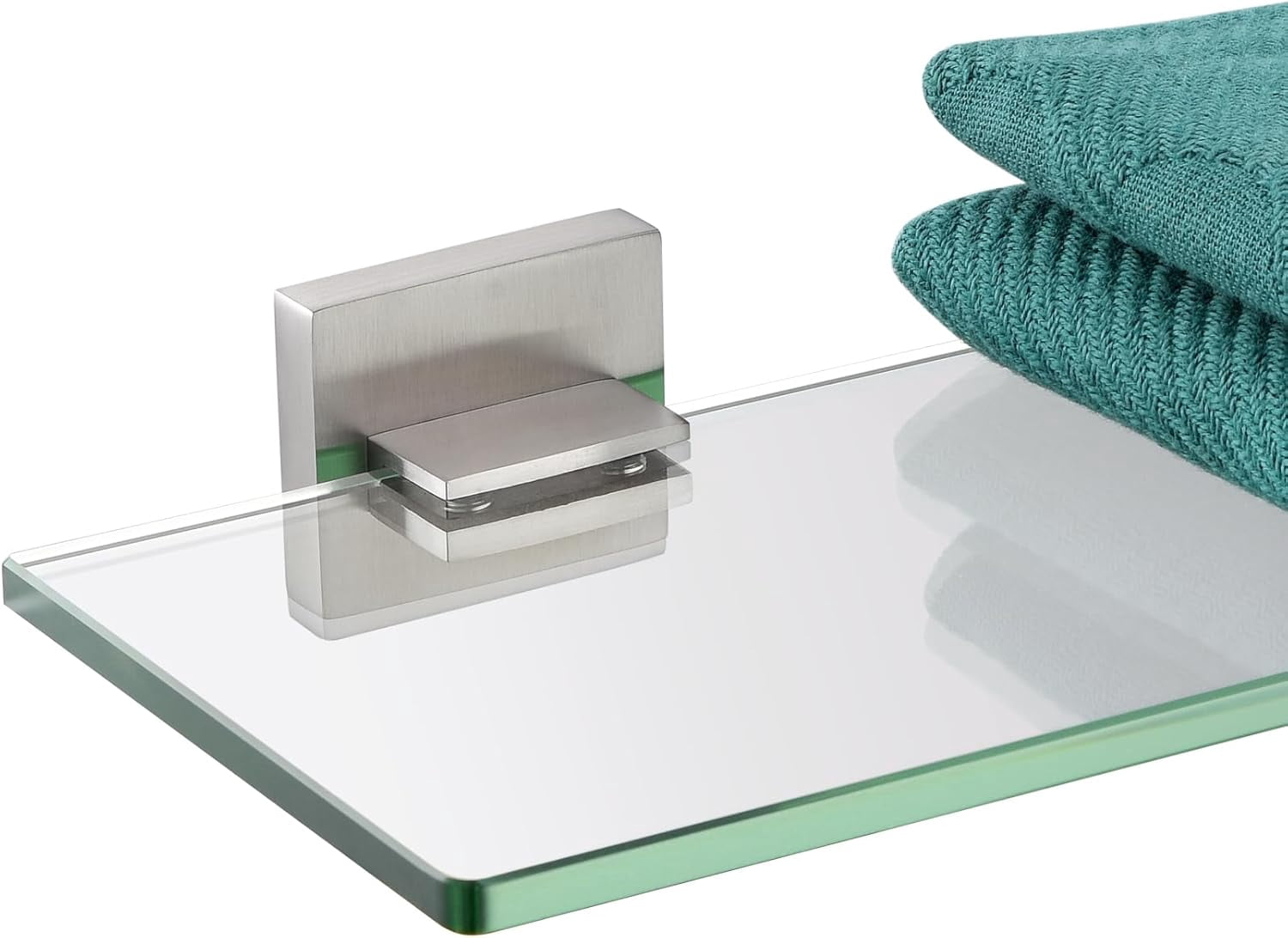 KOKOSIRI Wall Shelves Floating Bathroom Glass Shelf for Kitchen Storage ...