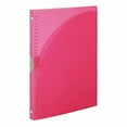 thumbnail image 1 of KOKUYO Slim Binder, A4, 30 Holes, 65 Sheets, with Rivet Remover, Pink, 1 of 7