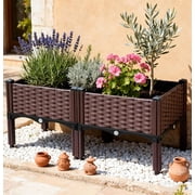 KOLAGAN 2-piece Set - Legged Elevated Planting System - Lightweight Planting Box - Vegetable Seedling Box - Flower and Vegetable Planting Box - Tree Planting Box - Easy to Use - Courtyard, Garden