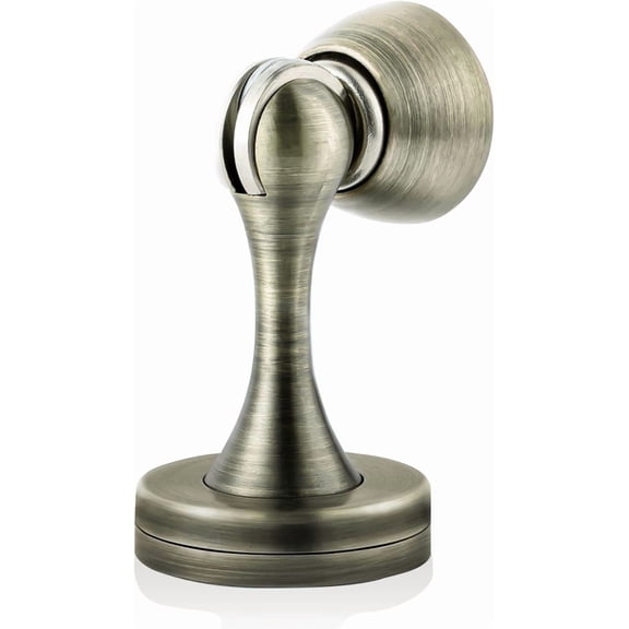 KOLAKO Magnetic Door Stopper, Door Stop with Magnet, Metal Door Holder to Keep Door Open,Heavy Duty Doorstops Wall Protector, Bronze