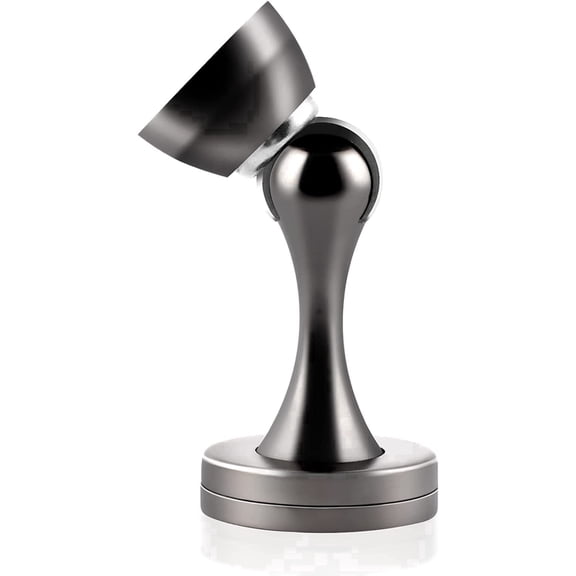 KOLAKO Magnetic Door Stoppers, Magnet Door Stop Wall Floor Mounted, Stainless Steel Door Holder with Catch, Gray