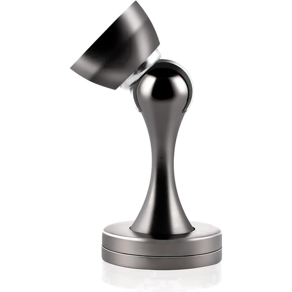 KOLAKO Magnetic Door Stoppers, Door Stop Wall Floor Mounted, Stainless Steel Door Holder with Catch , Magnet Doorstops, Gray