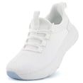 thumbnail image 1 of KOLILI Wide Toe Box Sneakers Women Hands Free Slip On Nurse Shoes Non Slip Work Shoes Women Wide Width All White 8 US/40 EU, 1 of 7