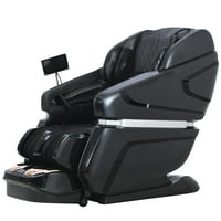 Kollecktiv 4D Zero Gravity Full Body Massage Chair with Yoga Stretching, SL Track Design, Back Heating, Adjustable Intensity and Recline (Black)