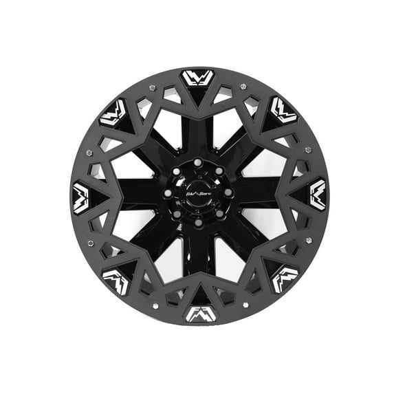 KOLLIDE 24IN BOLT ON WHEEL RINGS (SINGLE RING);MATTE BLACK POWDER COAT