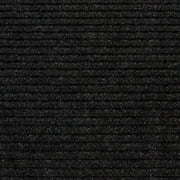 KOLOKO Garage Floor Carpet with Rubber Backing Heavy Duty Indoor Outdoor Thickened Non-Slip Utility Mat Resistant for Gym Patio Porch Basement, Black Striped, 4