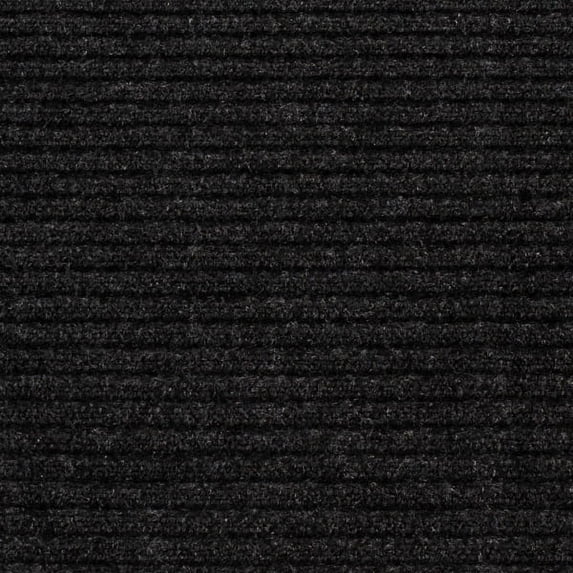 KOLOKO Garage Floor Carpet with Rubber Backing Heavy Duty Indoor Outdoor Thickened Non-Slip Utility Mat Resistant for Gym Patio Porch Basement, Black Striped, 4'x6' Roll