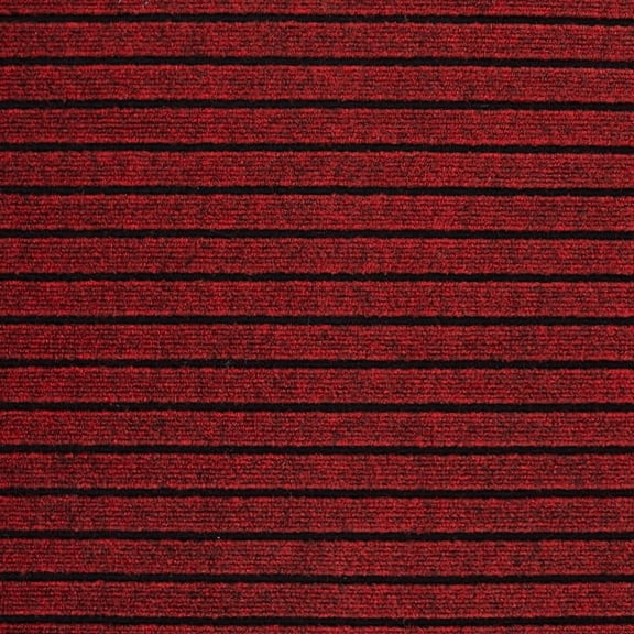 KOLOKO Garage Floor Carpet with Rubber Backing Heavy Duty Indoor Outdoor Thickened Non-Slip Utility Mat Resistant for Gym Patio Porch Basement, Red Striped, 4'x7' Roll