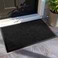 thumbnail image 1 of KOLOKO Black Rubber Backed Outdoor Indoor Doormat, Floor Mat, 3'x5', Non-Slip, Dirt Trapper, Low Profile, 1 of 5