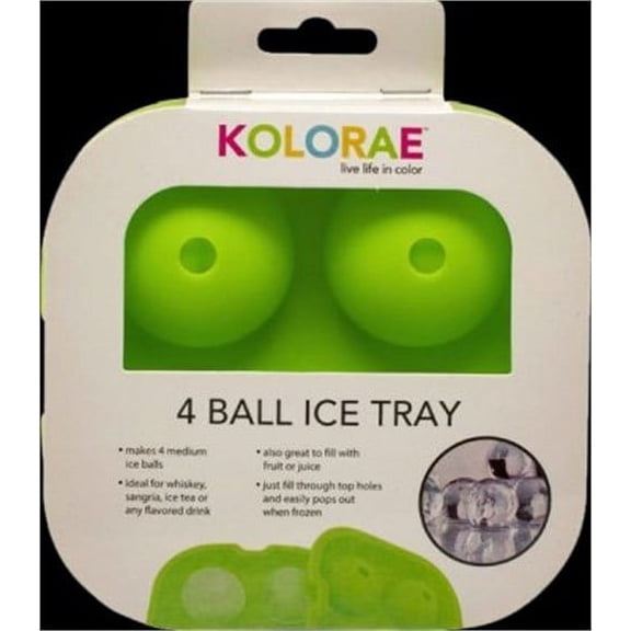 Ice Tray, Kolorae, 4 Ball, Use by Adults