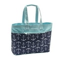 thumbnail image 1 of KOLORAE BEACH TOTE - BLUE LARGE ANCHOR, 1 of 2