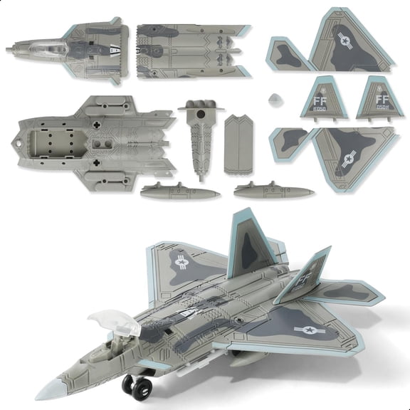 KOLOTESAME 1:100 Scale F-22 Raptor Fighter Jet Quick Build Model Kit A precision replica with exquisite paintworka collector-grade masterpiece crafted for adults suitable for beginners