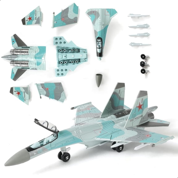 KOLOTESAME 1:100 Scale SU-35S Fighter Jet Quick Build Model Kit A precision replica with exquisite paintworka collector-grade masterpiece crafted for adults suitable for beginners