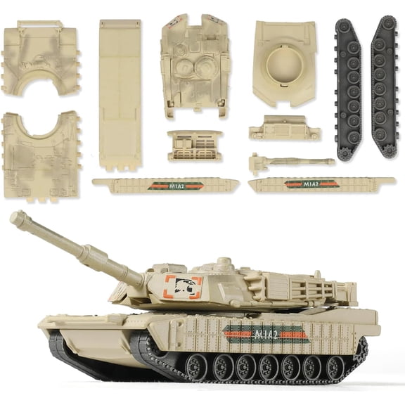 KOLOTESAME 1/72 Scale M1A2 Military Tank Quick Build Model Kits U.S. Vehicle A precision replica with exquisite paintworka collector-grade masterpiece crafted for adults suitable for beginners