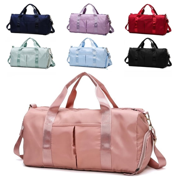 KOLOWKO Weekender Travel Duffel Bag with Shoe Compartment and Waterproof Wet Pocket, for Overnight Trips and Gym, Gift for Women and Men