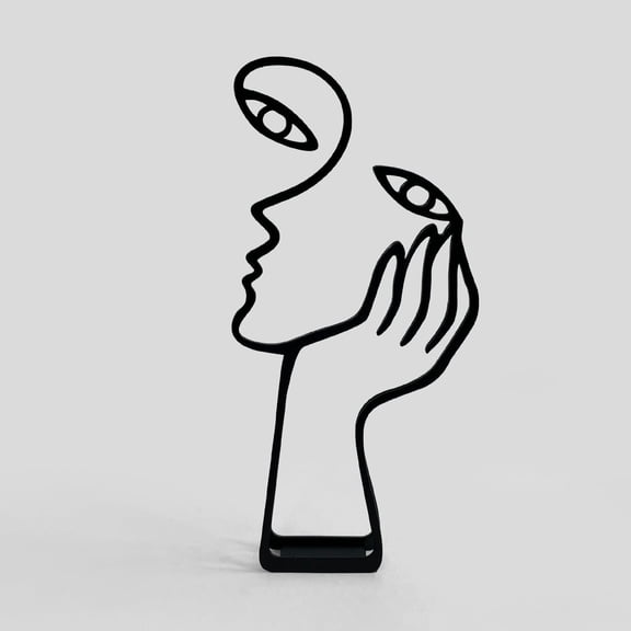 KOLYMAX Creative Abstract Decor The Thinker Statue Sculptures Abstract Modern Office Desk Decor