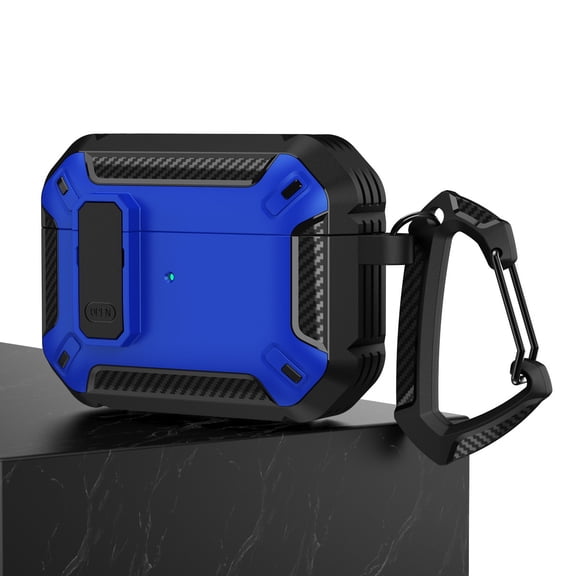 KOM 2021AirPods 3rd Generation housing housing, military hardshell protective armor with locking AirPod Gen 3 charging case 2021, front LED visible