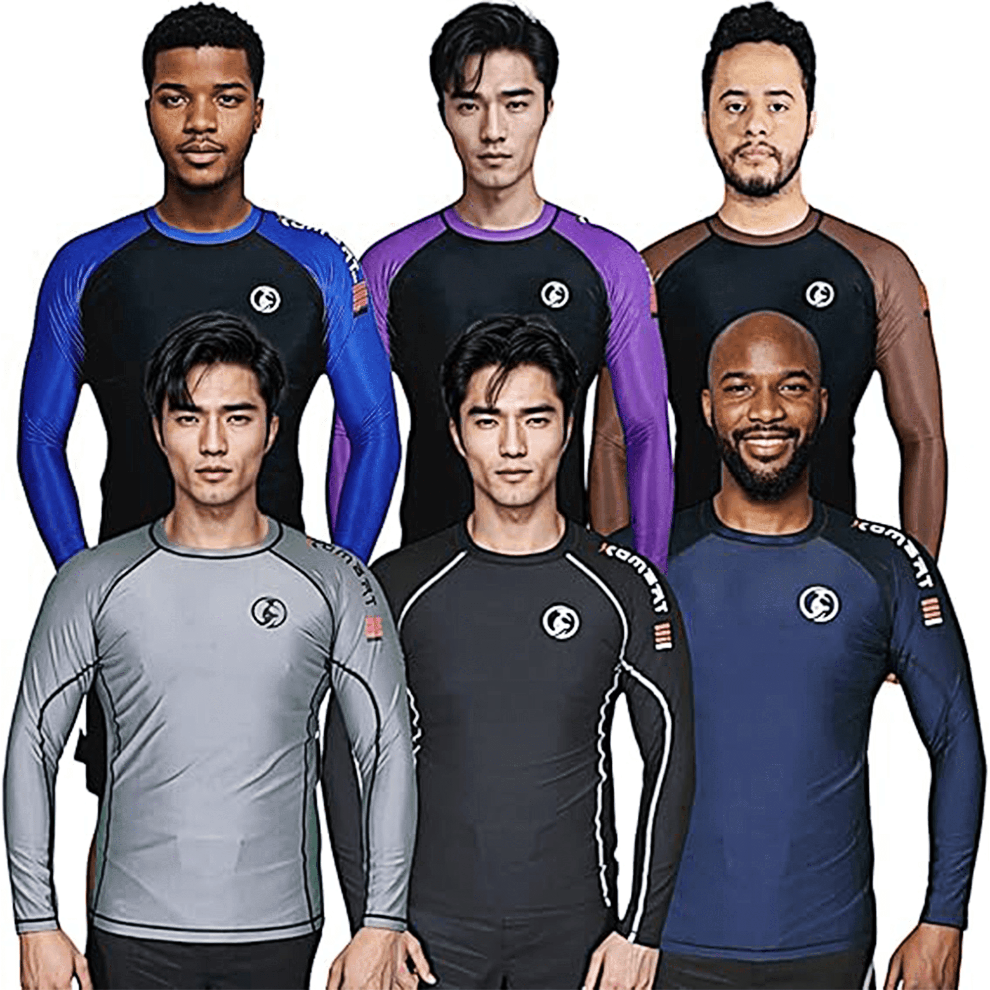 KOMBAT USA Mens Pro Rash Guard Long Sleeve, Men Full Sleeve Ranked pro ...