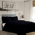 thumbnail image 1 of KOMFIT 800 Thread Count Pinch Pleated Duvet Cover set 100% Egyptian Cotton with Zipper Closure & Corner Ties 1 Duvet CoverBlack Solid , Super King Plus (120X120), 1 of 6