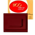 thumbnail image 1 of KOMFIT 800TC Egyptian Cotton Sheet Set Soft and Breathable - 4 Piece Bed Sheet Burgandy Solid Full Size - 21" Deep Pocket, 1 of 5