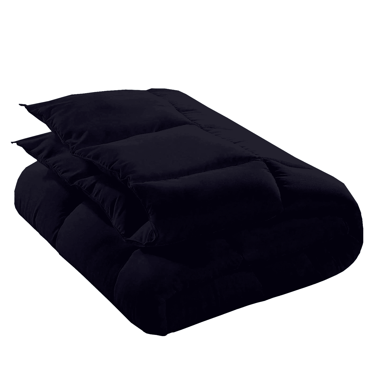 KOMFIT Bedding Comforter Duvet Insert - Quilted Comforter with Corner Tabs - Box Stitched Down Alternative Comforter&nbsp;300 GSM ( Black , Full/Queen (90x90) )