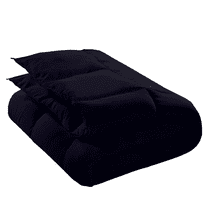 KOMFIT Bedding Comforter Duvet Insert - Quilted Comforter with Corner Tabs - Box Stitched Down Alternative Comforter 300 GSM ( Black , Twin/Twin XL (68x90) )