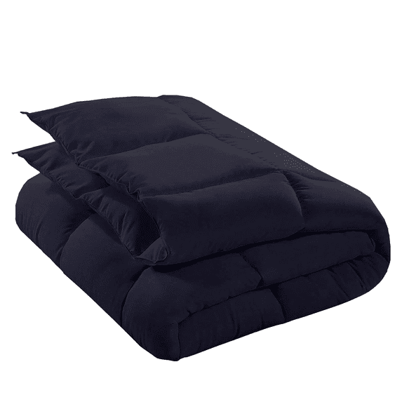 KOMFIT Bedding Comforter Duvet Insert - Quilted Comforter with Corner Tabs - Box Stitched Down Alternative Comforter 300 GSM ( Dark Gray , King/Cal King (94x104) )
