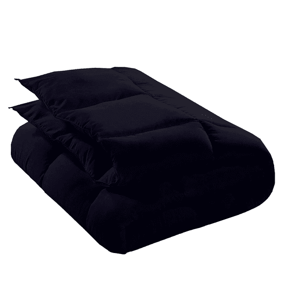 KOMFIT Bedding Comforter Duvet Insert - Quilted Comforter with Corner Tabs - Box Stitched Down Alternative Comforter&nbsp;400 GSM ( Black , King/Cal King (94x104) )