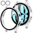 thumbnail image 1 of KOMI 2-Pack Screen Protector Case for Samsung Galaxy Watch 6 2023, 44mm Accessories, Protective Face Cover, 1 of 7