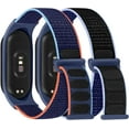 thumbnail image 1 of KOMI 2 Pack Solo Loop Nylon Strap Compatible with Xiaomi Mi Band 6 5 4 3/Amazfit Band 5 Straps,Soft Adjustable Colorful Sports Replacement Band for Xiaomi Mi Band 6 5 (NFC) for Men Women, 1 of 7