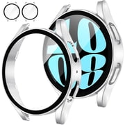 KOMI 2-Pack Screen Protector Case for Samsung Galaxy Watch 6 2023, 44mm Accessories, Protective Face Cover